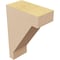 Ekena Millwork 2"W x 4"D x 6"H Classic Burlington Rough Cedar Woodgrain TimberThane Corbel, Primed Tan CORUR02X04X06BURRCPR - alternate 4